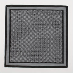 Geometric Print Small Square Silk Scarf Head Wrap