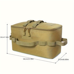 Outdoor Camping Picnic Tableware Storage Bag Durable Handbag