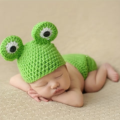 Hand Woven Frog Prince Costume Suit for Photography