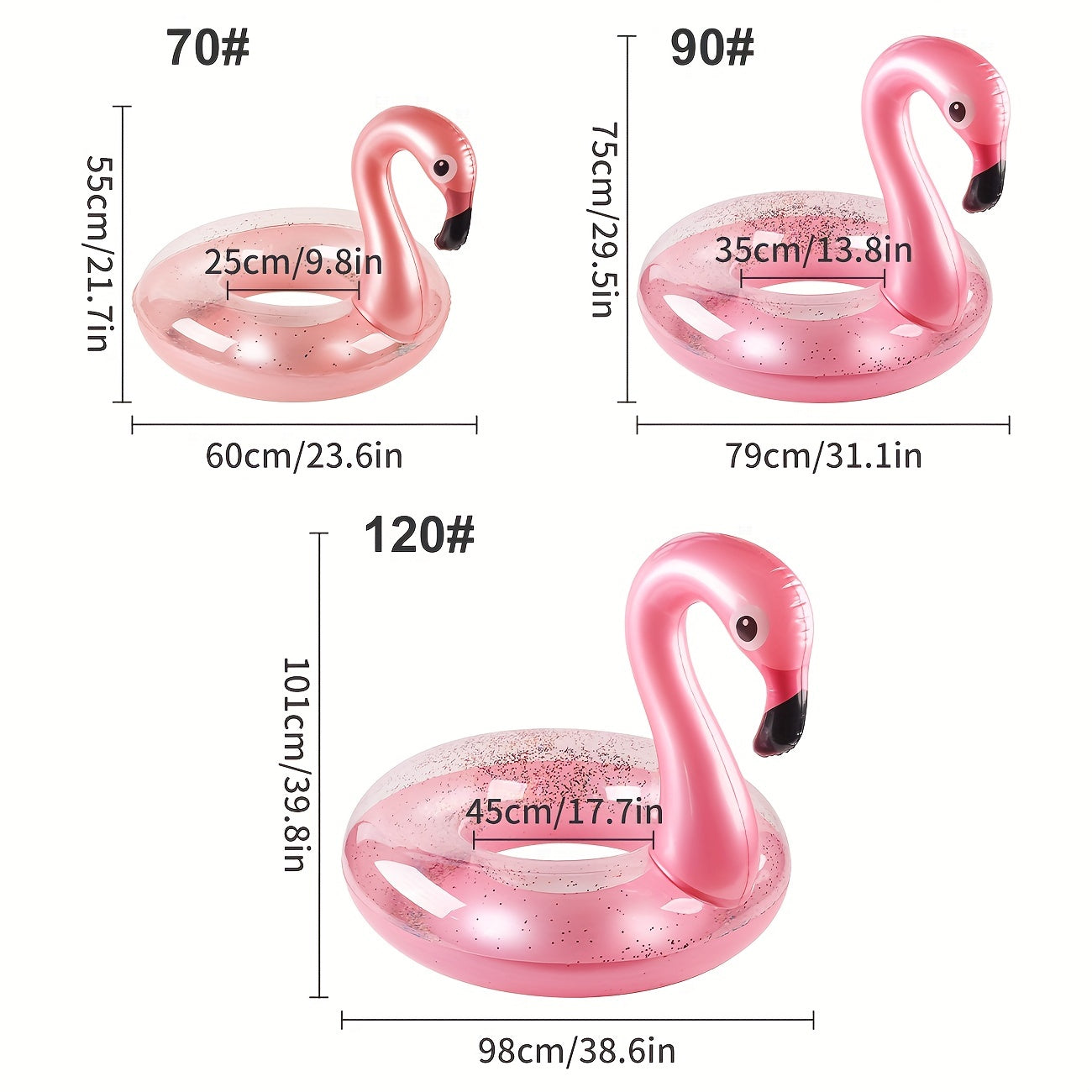 Children's Adult Flamingo Swimming Ring Red Seaside Pool