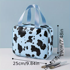 Cow Pattern Makeup Bag Large Waterproof Toiletry Wash Bag