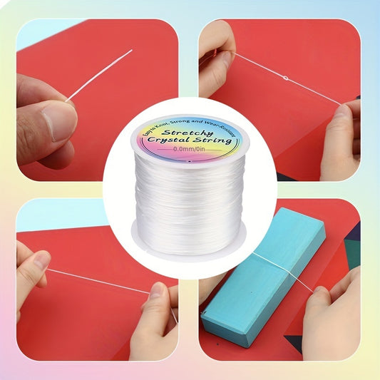 0.5mm Elastic Bracelet String with Needles and Scissors
