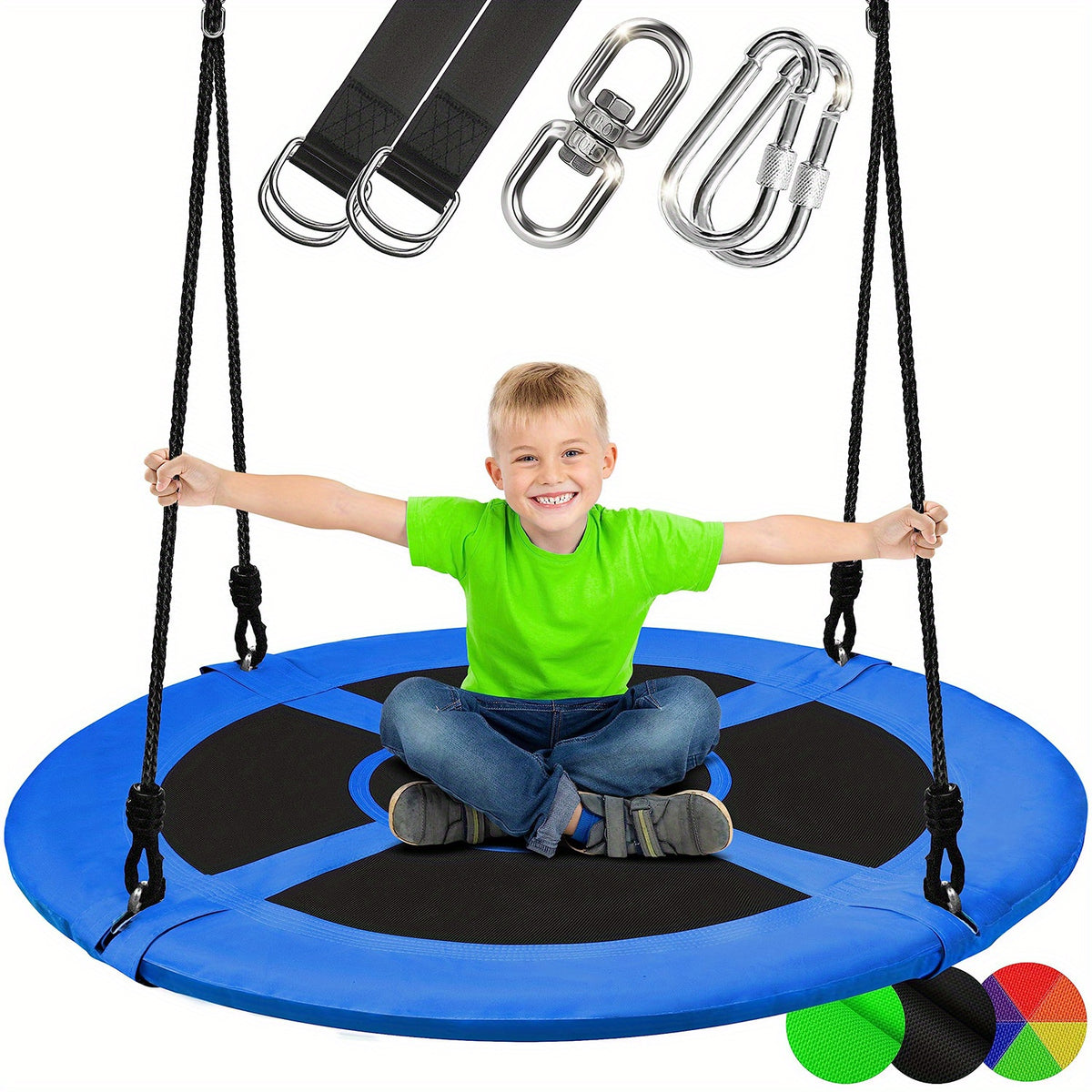 Saucer Swing Outdoor Tree Swing With Hang Kit