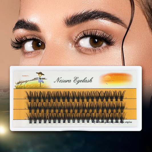 Natural Curling Individual Cluster Eyelash Extensions for Personal Use