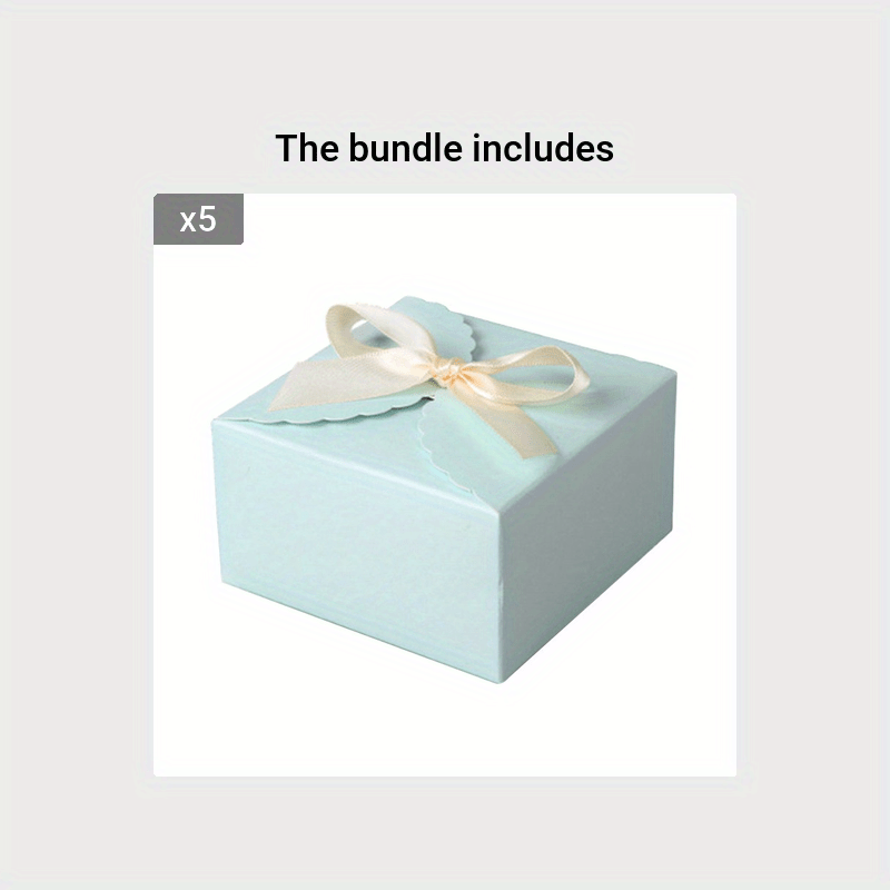 10pcs Pink Gift Boxes With Ribbons Ideal for Weddings & Baby Showers