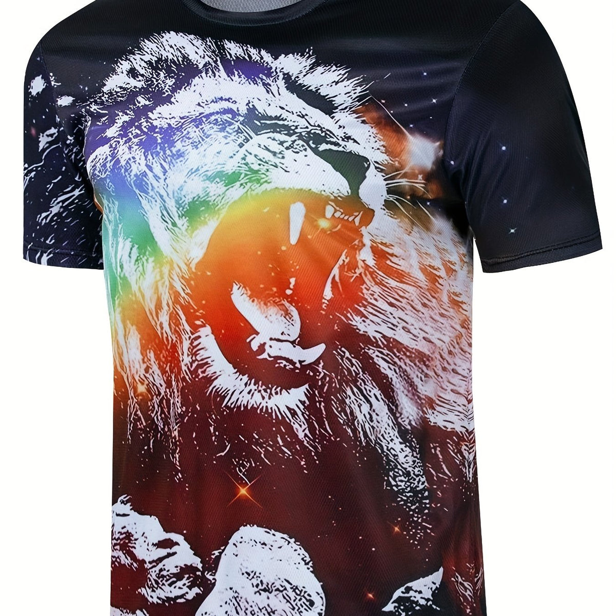 Stylish Lion Printed T Shirt for Men & Women 3D Print