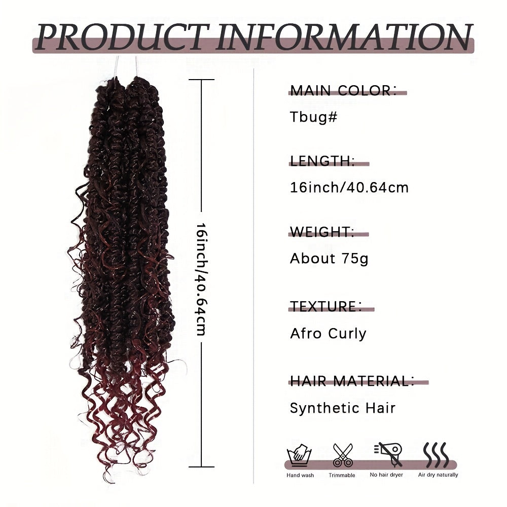 Synthetic Crochet Hair Extensions Curly Faux Locs Goddess Locs