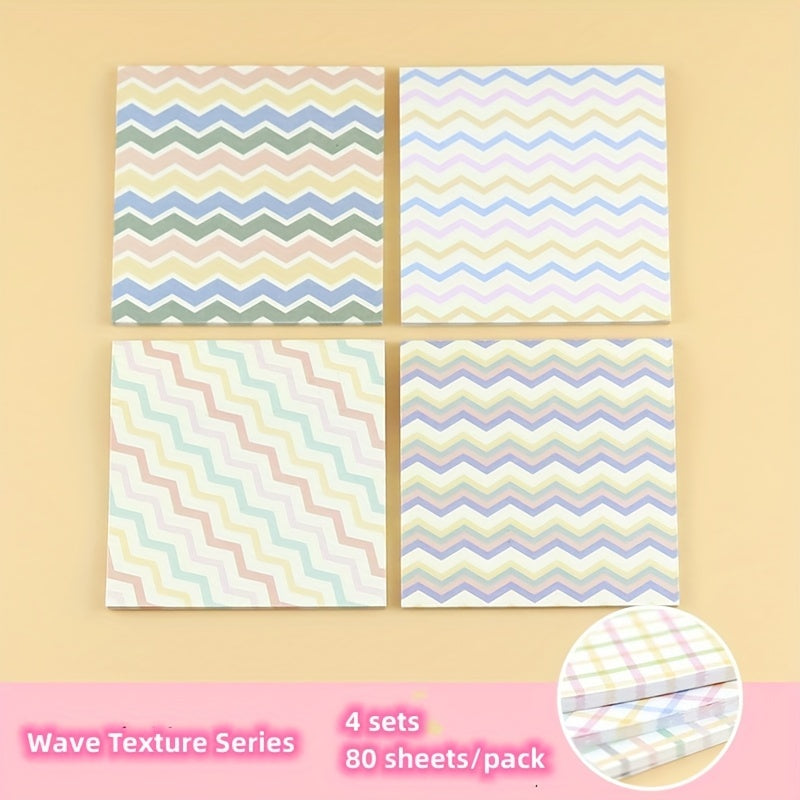 Wave Grid Texture Convenience Stickers Office Stickers Small Sentiment
