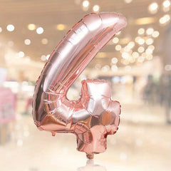 1pc Rose Golden Number Balloon Birthday Party Decoration
