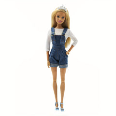 Denim Doll Costume Set 2pcs for 11.81 Inch Dolls