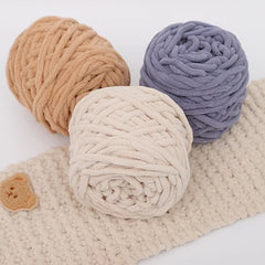 Soft Chenille Yarn For Crochet DIY Knitting Supplies Size 5 Bulky