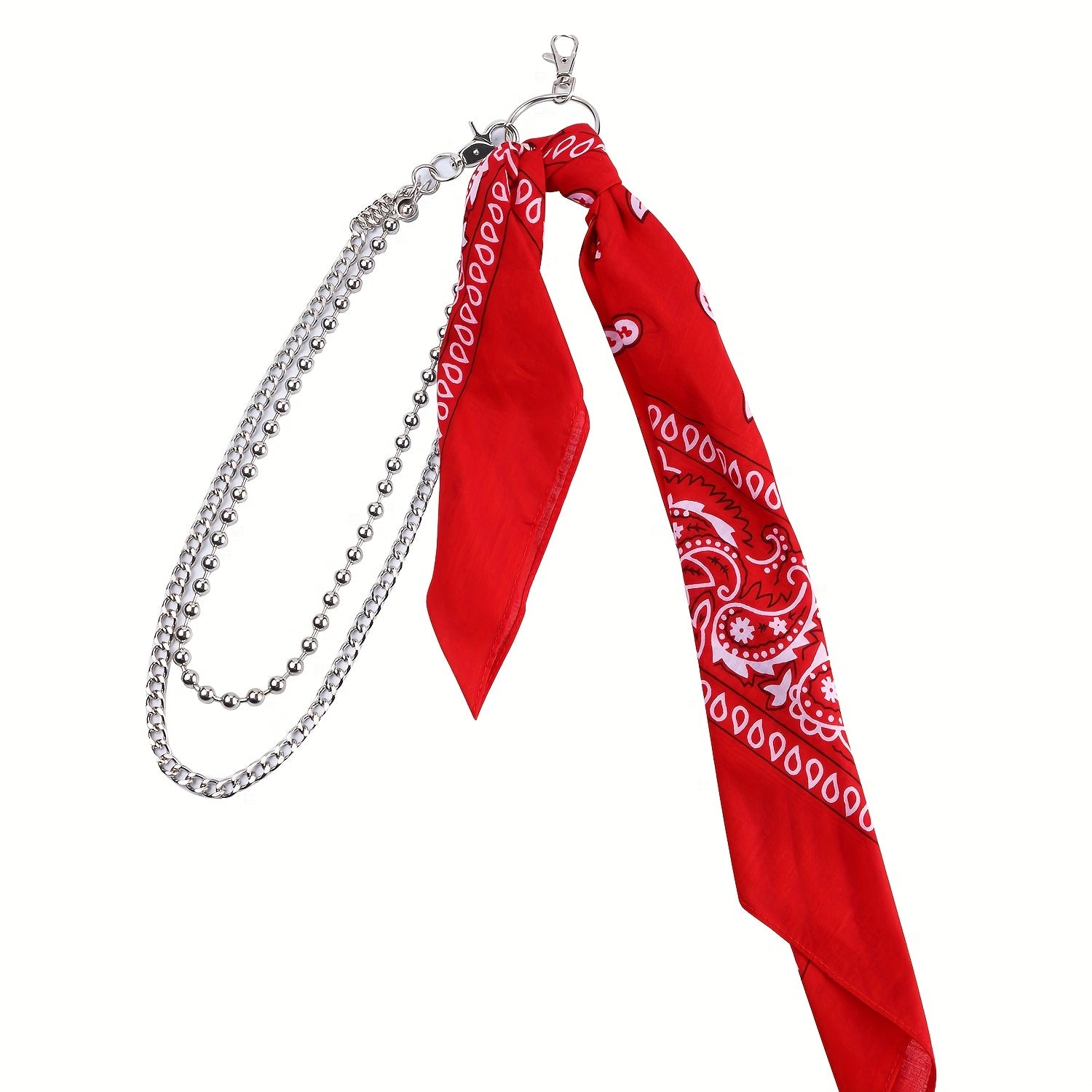 Hipster Layered HipHop Bandana Accessories Keychain