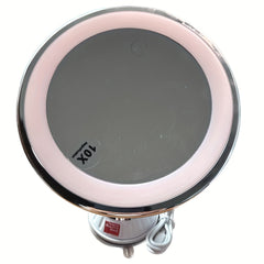 Portable 10X Magnifying Makeup Mirror with 3 Lighting