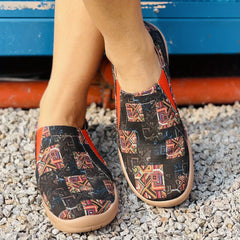 Plaid Pattern Slip-On Shoes for Women