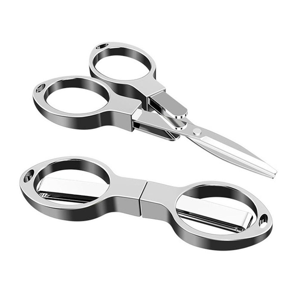 Compact Glass Folding Scissor Stainless Steel Mini Cutter