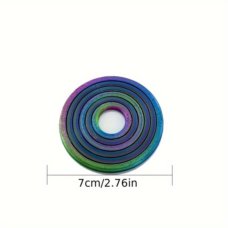 Colorful Rotating Ring Stress Reliever for Home Office Camping