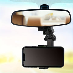 Adjustable Car Rearview Mirror Phone Holder