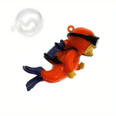 Aquarium Floating Diver Decoration Fish Tank Accessory