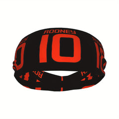 Messi Football Uniform Headband #10 Red & Stripes