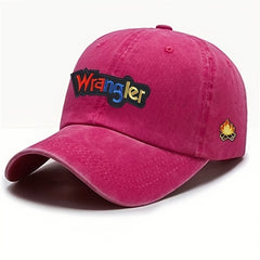 Letter Embroidery Peaked Cap Soft Top Washed Vintage Baseball Cap For Men