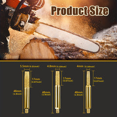 6mm Shank Golden Grinding Head Set Grinder Taper Head