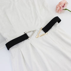 Women Elastic Wide Belt Stretch Lady Dress Belts