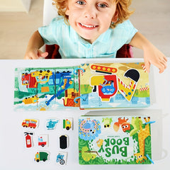 Vehicle Themed Busy Book Educational Activity Set