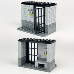 Prison Building Block Model with Confinement Room - Christmas Toy