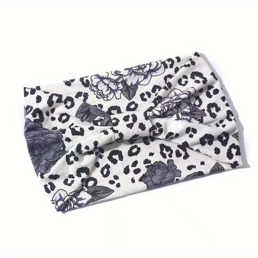 Boho Headband Non Slip Hair Band Stretchy Turban Head Wraps For Women Girls