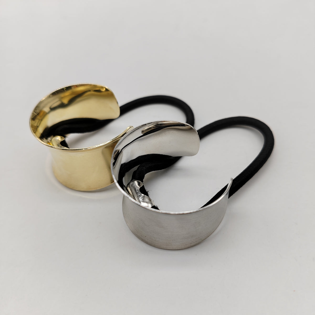 2PCS Metal Hair Tie Elastic Retro Style Hair Bands Women's Headdress
