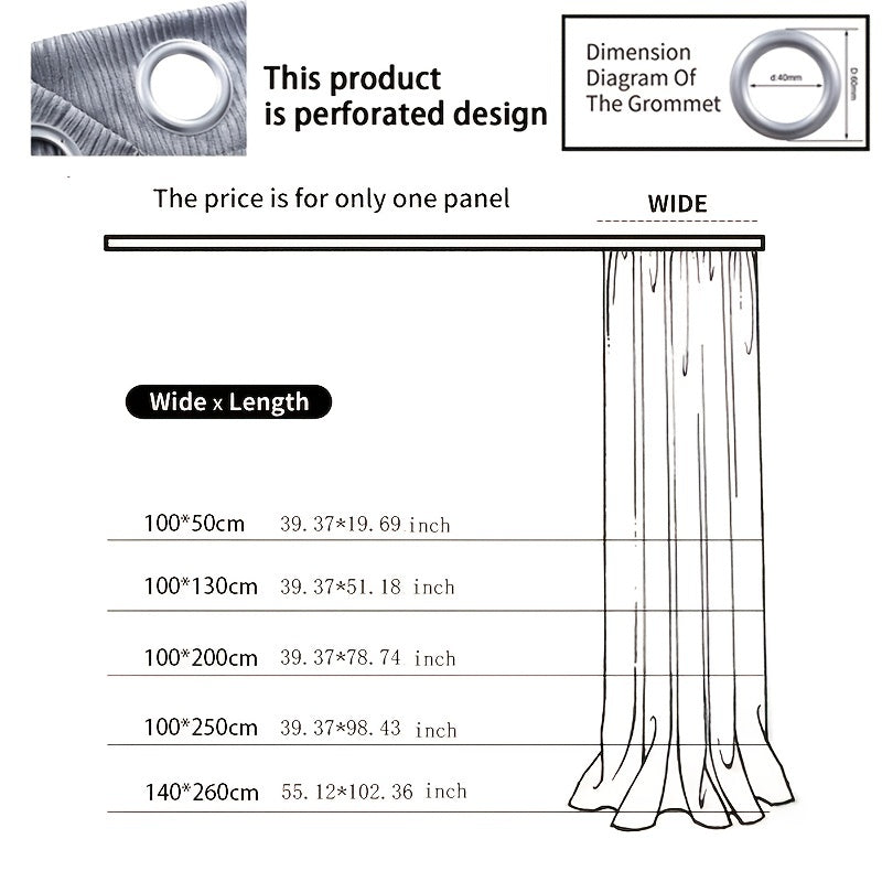 Gray Blackout Window Curtain With Tulle Overlay For Room Decor