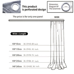 Gray Blackout Window Curtain With Tulle Overlay For Room Decor