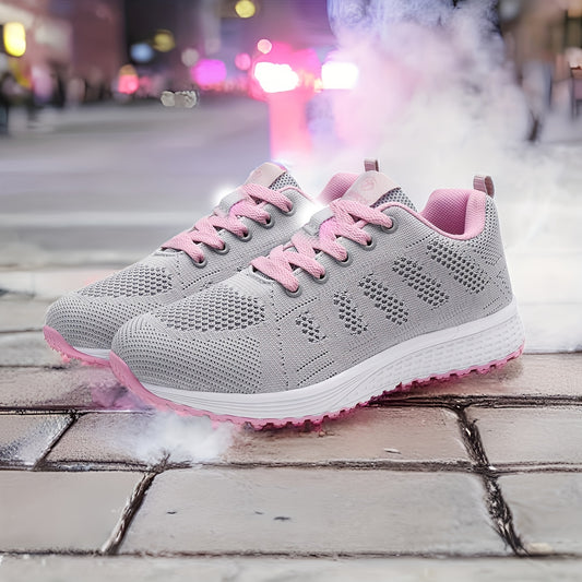 Mesh Woven Running Shoes Breathable Gym Casual Sneakers Women's Footwear