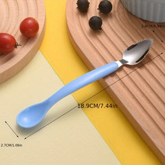 Baby Fruit Mud Scraping Spoon Double-headed 304 Stainless Steel