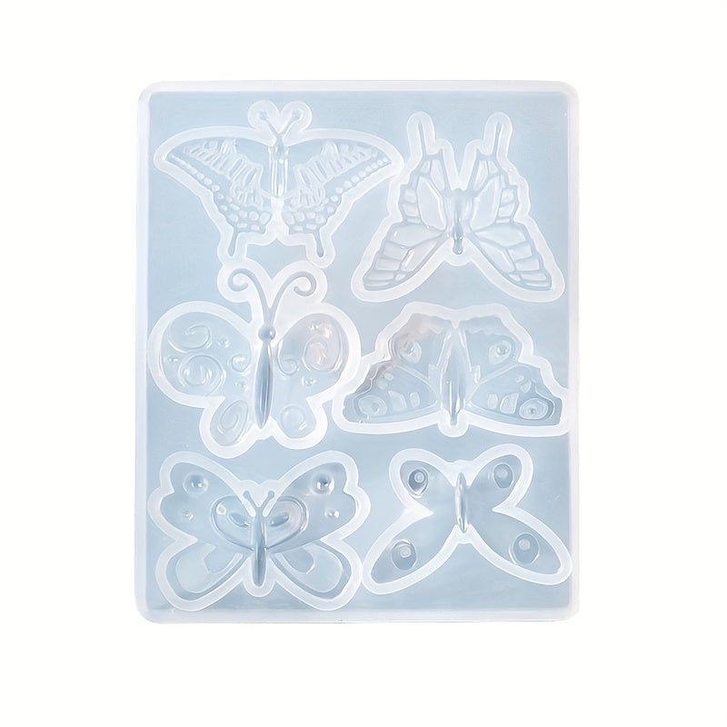 Butterfly Resin Mold for DIY Keychain Earring Necklace Brooch