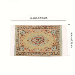 Vibrant Dollhouse Rug 1pc Compact Durable Textile for Decor