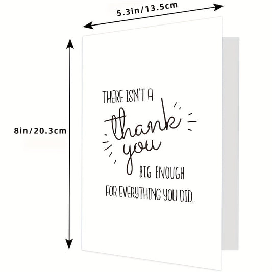 Funny Thank You Card With Envelope - Thankful Greeting Card for Teacher