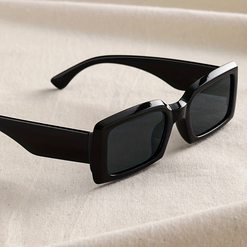 Y2K Rectangle Sunglasses Hip-hop Anti Glare UV400