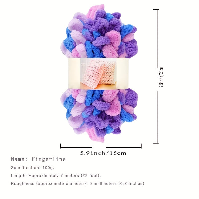 2pcs Hand-woven Thread for DIY Braided Scarf Cushion Throw Pillow
