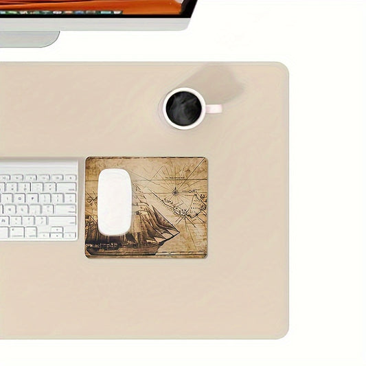 Retro Cloth Surface Mouse Pad Set with Anti-skid Rubber