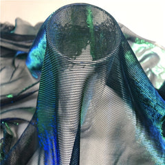 1pc Iridescent Shimmer Organza Mesh Fabric Gauze Metallic Flashing DIY Sewing