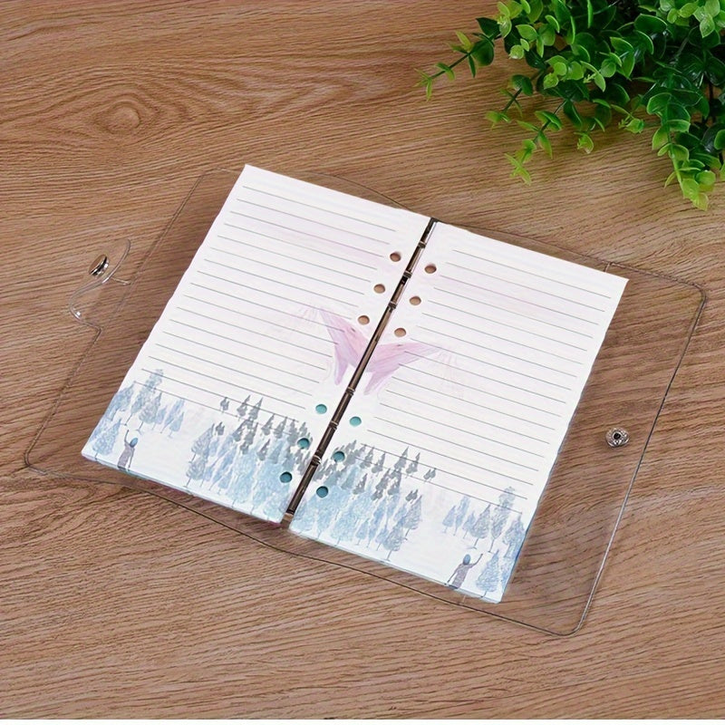 80pcs A6 6 Hole Loose leaf Journal Refills Colour Inserts Replacement Handbook