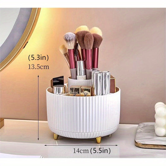 360 Rotating Makeup Brush Holder Organizer