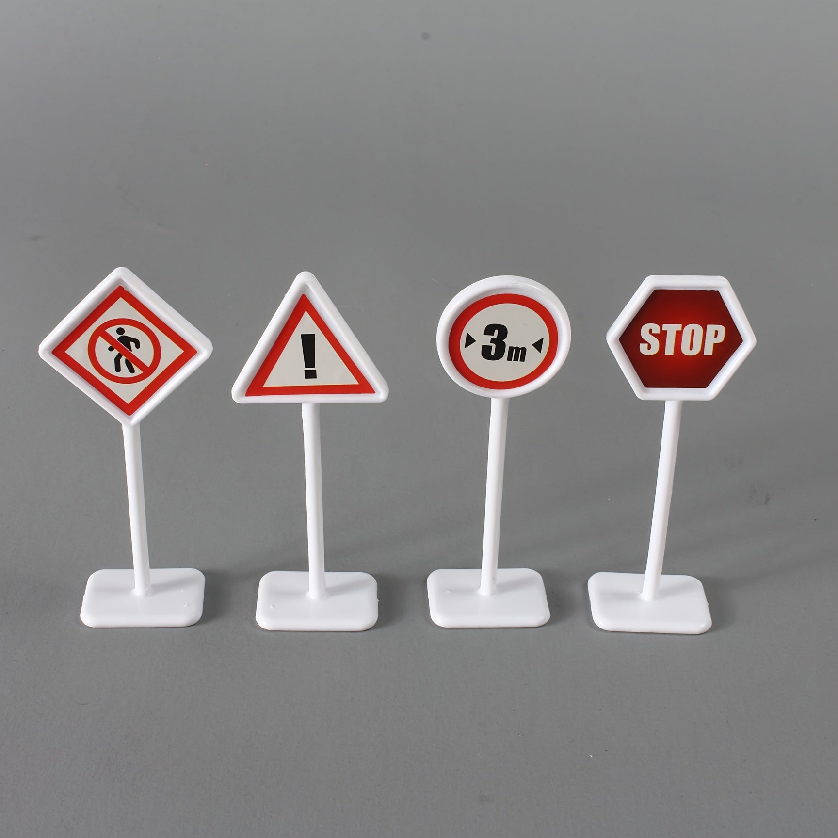 15pcs Road Sign Toy Model City Traffic Road Obstacle Signal Light
