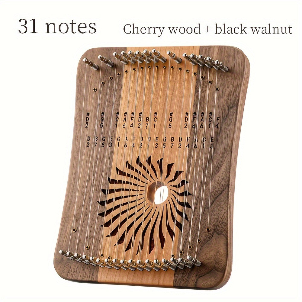 Hluru Lyre 17 31 Stringed Lyre Finger Playing Strings Thumb Piano Veneer Harp