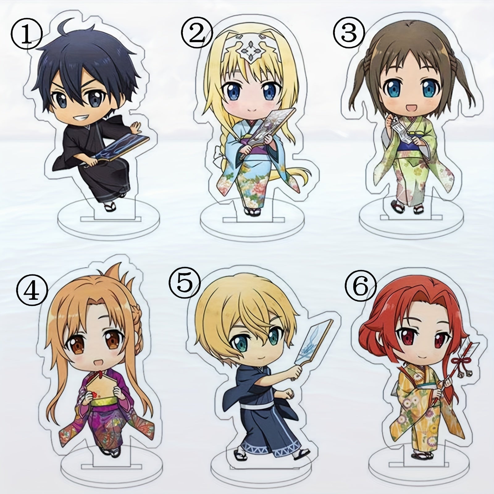 9'' Sword Art Online Acrylic Stand Figure Desk Decor Model Plate