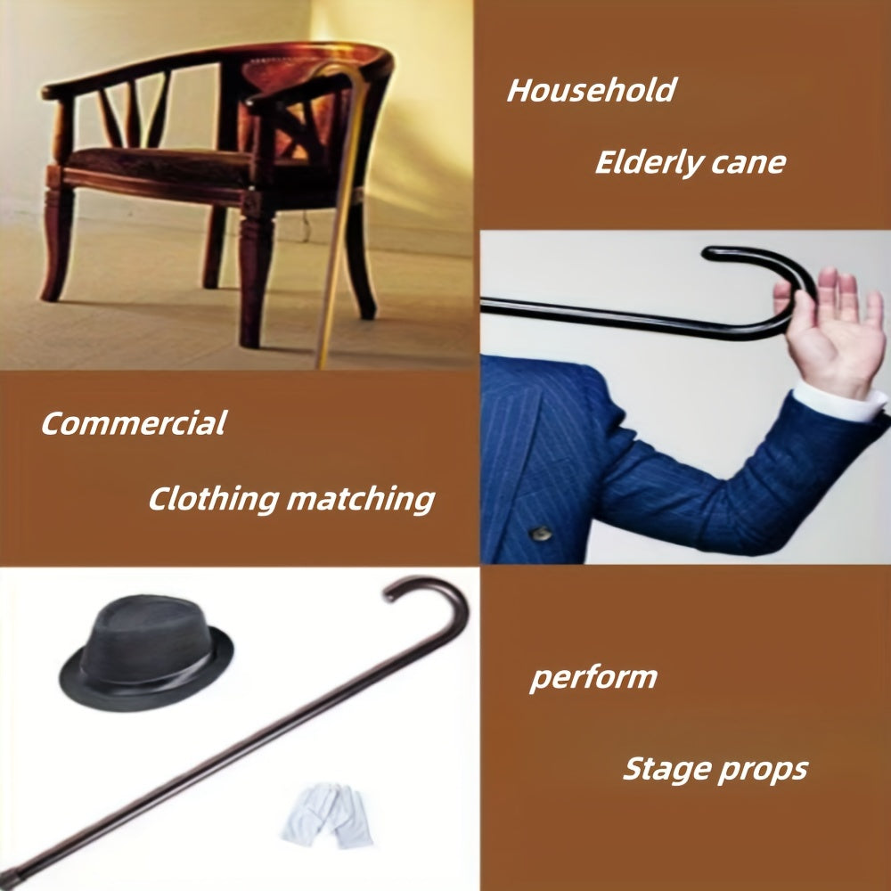 Wooden Walking Cane Lightweight Hiking Sticks Crutches for Men Women Elderly