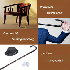 Wooden Walking Cane Lightweight Hiking Sticks Crutches for Men Women Elderly