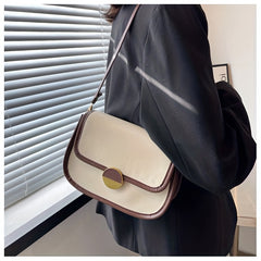 Vintage Flap Saddle Bag Retro Shoulder Bag Women's Casual Handbag