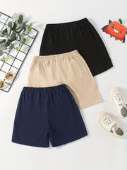 3 Boys Solid Thin Casual Quick Drying Shorts Summer Outdoor